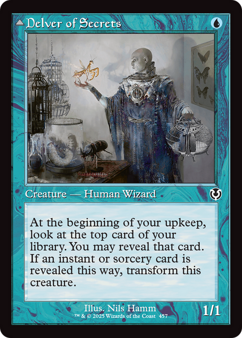 Delver of Secrets (Retro Frame) (INR-457) - Innistrad Remastered Foil
