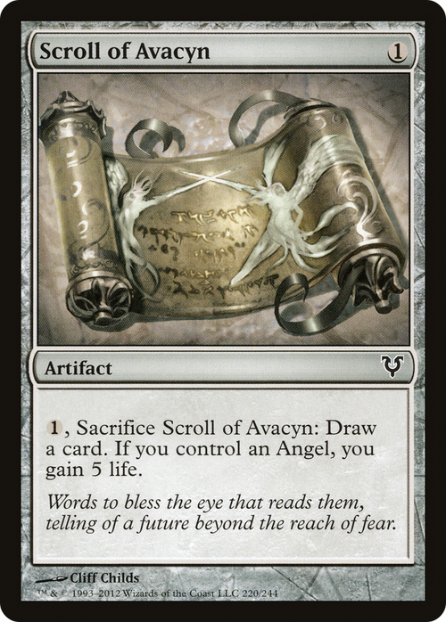 Scroll of Avacyn (AVR-220) - Avacyn Restored Foil