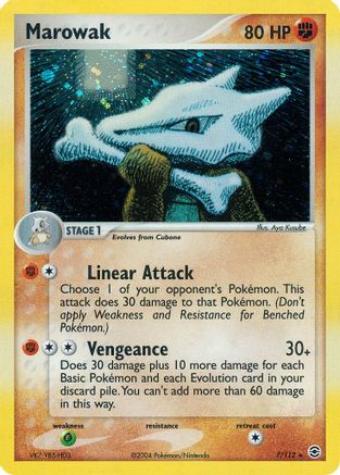 Marowak/112  - Reverse Holofoil FireRed & LeafGreen - Holo Rare