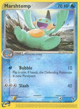 Marshtomp 040/109  - Reverse Holofoil Ruby and Sapphire - Uncommon