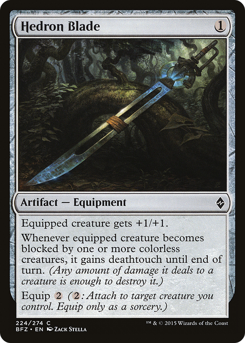Hedron Blade (BFZ-224) - Battle for Zendikar Foil