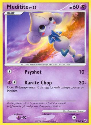 Meditite/147  - Reverse Holofoil Supreme Victors - Common