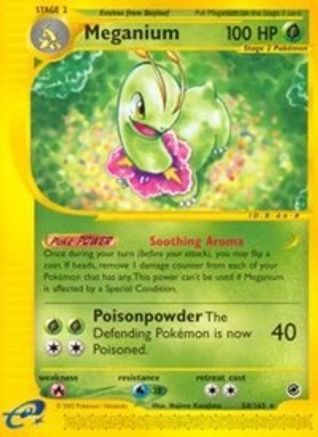 Meganium (54)/165  - Reverse Holofoil Expedition - Rare