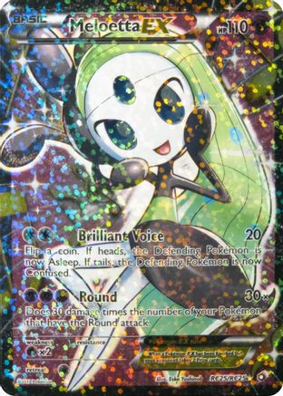 Meloetta EX (Full Art) RC25/RC25  - Holofoil Legendary Treasures Radiant Collection - Ultra Rare
