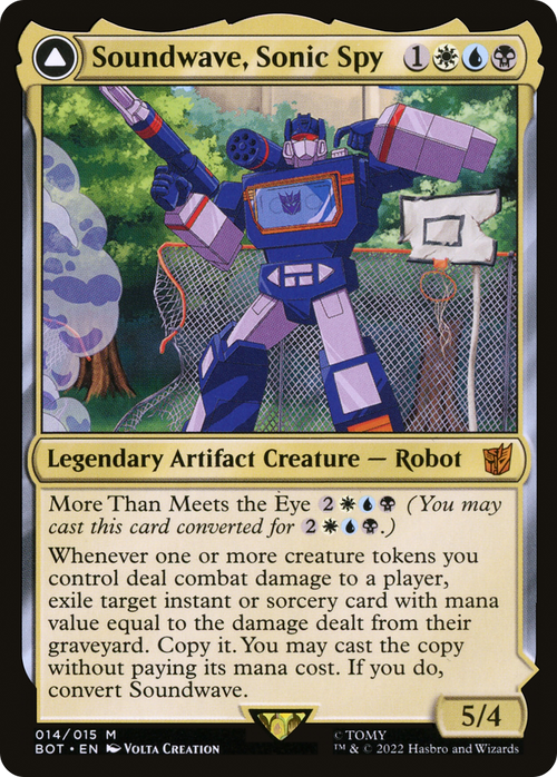 Soundwave, Sonic Spy (BOT-014) - Transformers: (convertdfc) Foil