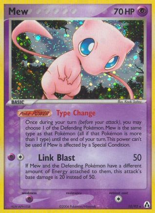 Mew/92  - Reverse Holofoil Legend Maker - Holo Rare