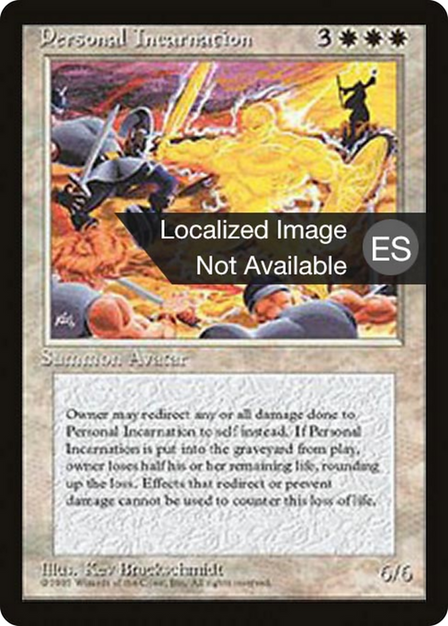 Personal Incarnation (4BB-) - Fourth Edition Foreign Black Border