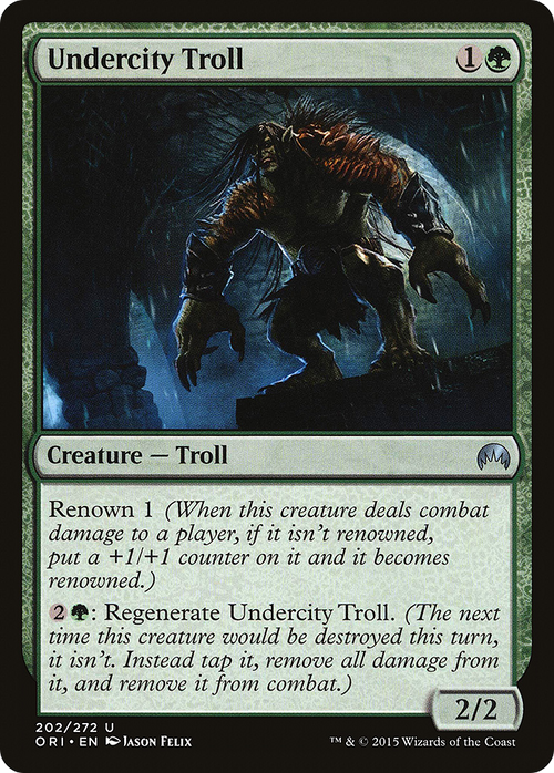 Undercity Troll (ORI-202) - Magic Origins