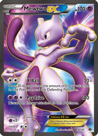 Mewtwo EX (98 Full Art)/99  - Holofoil Next Destinies - Ultra Rare