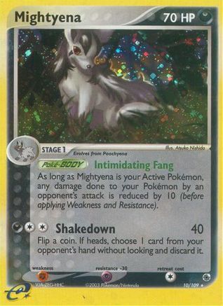Mightyena - 10/109/109  - Reverse Holofoil Ruby and Sapphire - Holo Rare