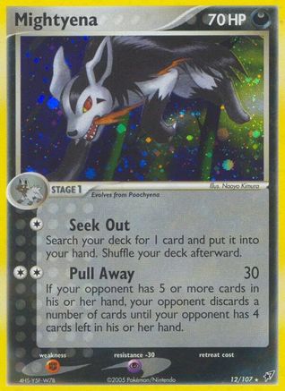 Mightyena/107  - Holofoil Deoxys - Holo Rare