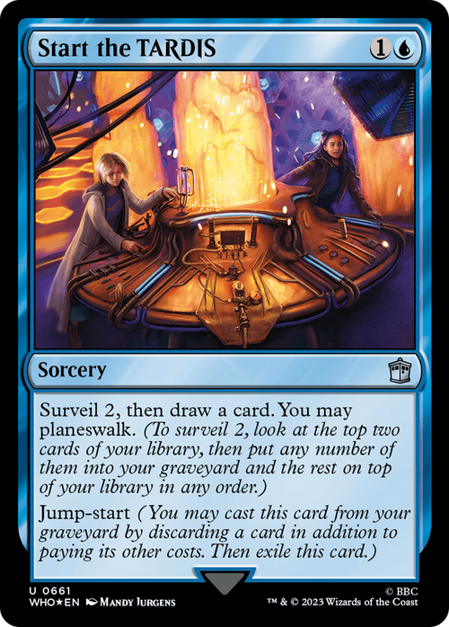 Start the TARDIS (Surge Foil) (WHO-661) - Doctor Who Foil