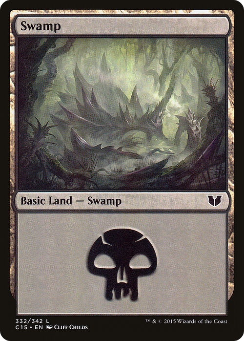 Swamp (332) (C15-332) - Commander 2015