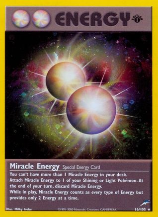 Miracle Energy/105  - 1st Edition Holofoil Neo Destiny - Holo Rare