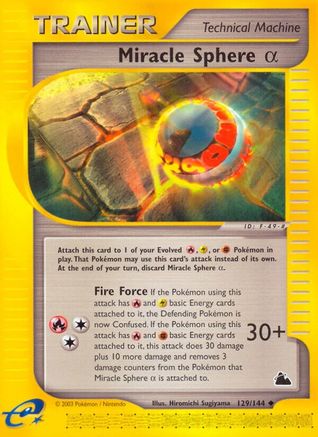 Miracle Sphere Alpha/144  Skyridge - Uncommon