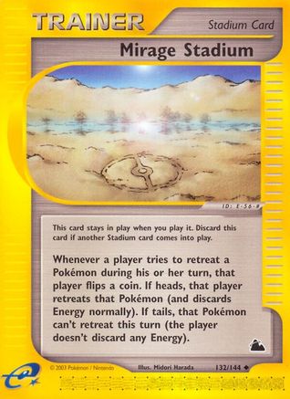 Mirage Stadium/144  - Reverse Holofoil Skyridge - Uncommon