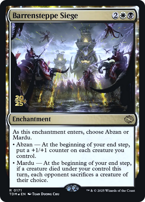 Barrensteppe Siege (PRE-171S) - Prerelease Cards: (enchantment) Foil