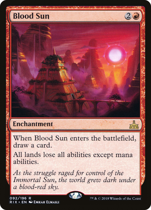 Blood Sun (RIX-092) - Rivals of Ixalan Foil