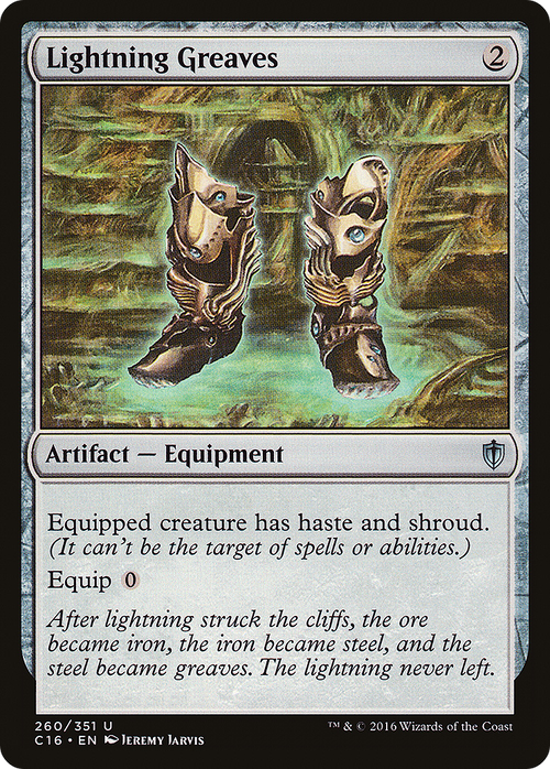 Lightning Greaves (C16-260) - Commander 2016