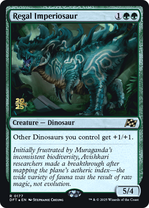 Regal Imperiosaur (PRE-177S) - Prerelease Cards Foil