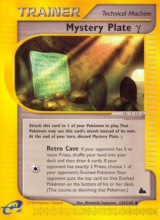 Mystery Plate Gamma/144  - Reverse Holofoil Skyridge - Uncommon