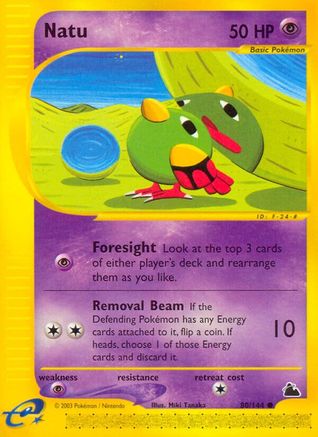 Natu 080/144  - Reverse Holofoil Skyridge - Common
