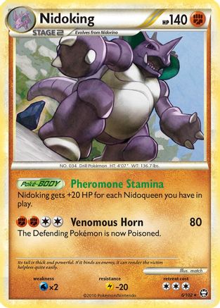 Nidoking 006  - Holofoil Triumphant - Holo Rare
