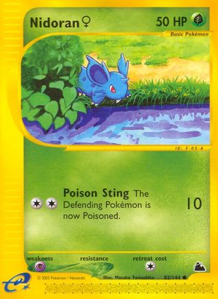 Nidoran F (82)/144  Skyridge - Common