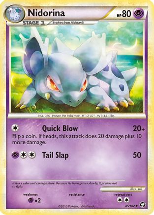 Nidorina  - Reverse Holofoil Triumphant - Uncommon