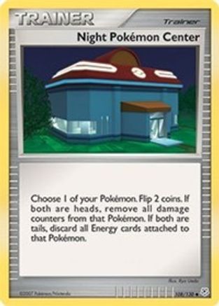 Night Pokemon Center/130  - Reverse Holofoil Diamond and Pearl - Uncommon