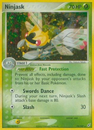 Ninjask/107  Deoxys - Holo Rare