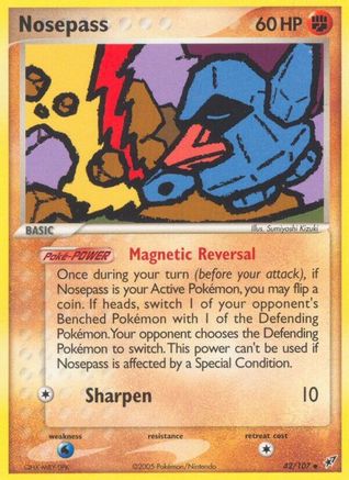 Nosepass/107  Deoxys - Uncommon