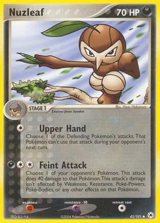 Nuzleaf/101  - Reverse Holofoil Hidden Legends - Uncommon