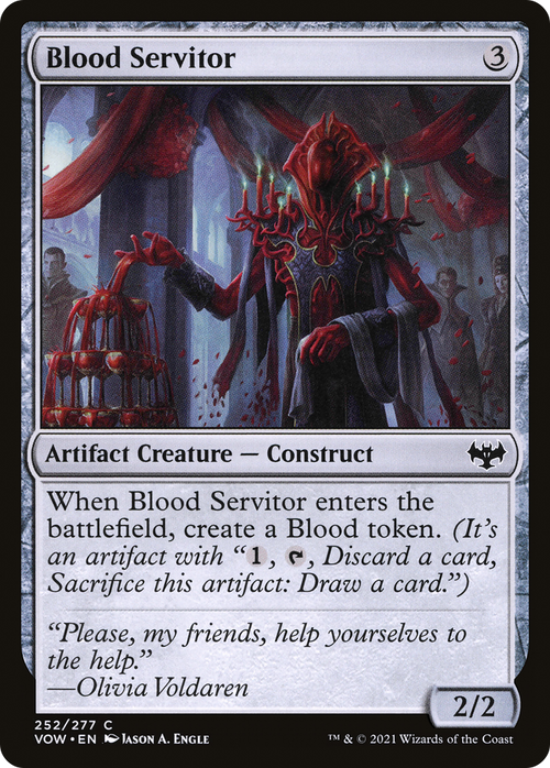 Blood Servitor (VOW-252) - Innistrad: Crimson Vow Foil