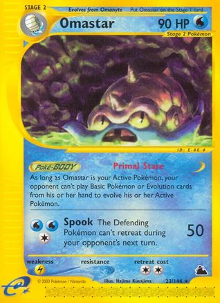 Omastar/144  Skyridge - Rare
