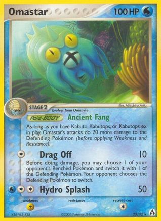 Omastar/92  - Reverse Holofoil Legend Maker - Rare