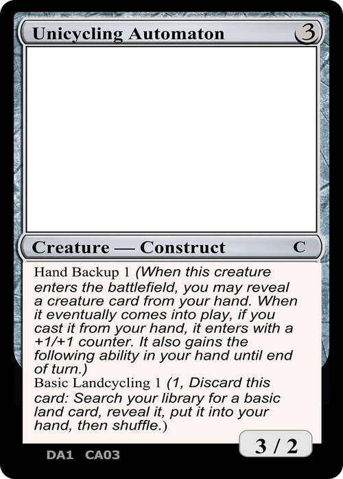 Unicycling Automaton (UNK-) - Unknown Event