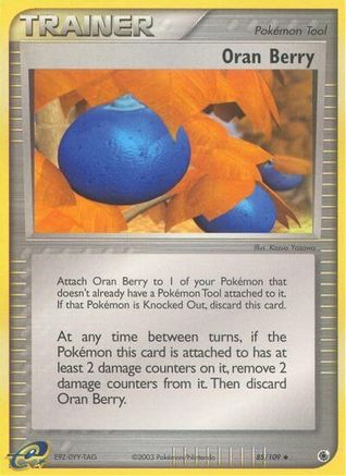 Oran Berry  - Reverse Holofoil Ruby and Sapphire - Uncommon