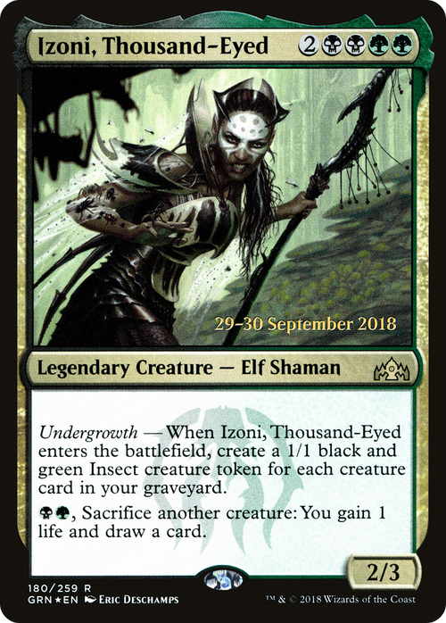 Izoni, Thousand-Eyed (PRE-180S) - Guilds of Ravnica Promos Foil
