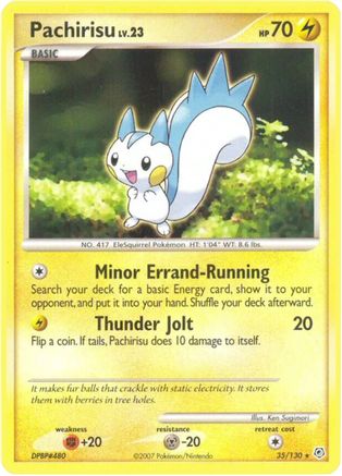 Pachirisu/130  - Reverse Holofoil Diamond and Pearl - Rare