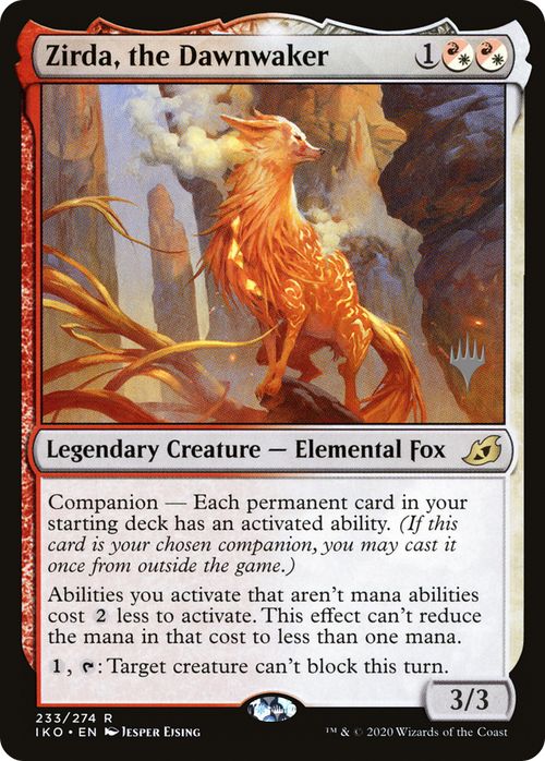 Zirda, the Dawnwaker (PPIKO-233P) - Ikoria: Lair of Behemoths Promos: (companion) Foil