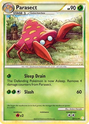 Parasect 048/123  HeartGold SoulSilver - Uncommon