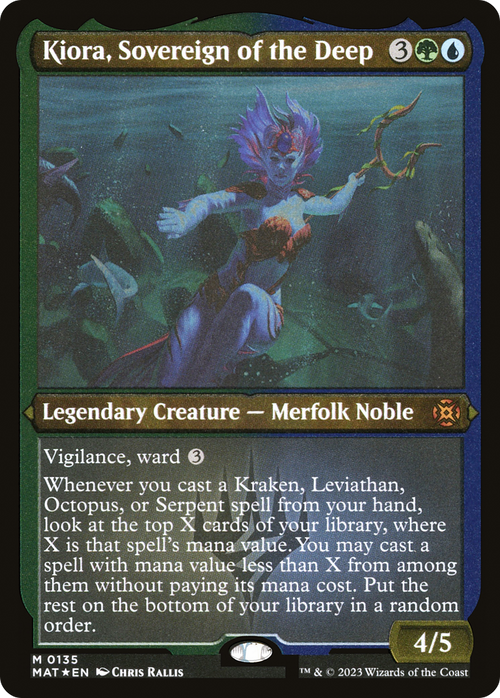 Kiora, Sovereign of the Deep (Foil Etched) (MAT-135) - March of the Machine: The Aftermath Foil