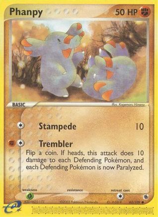 Phanpy 062  - Reverse Holofoil Ruby and Sapphire - Common