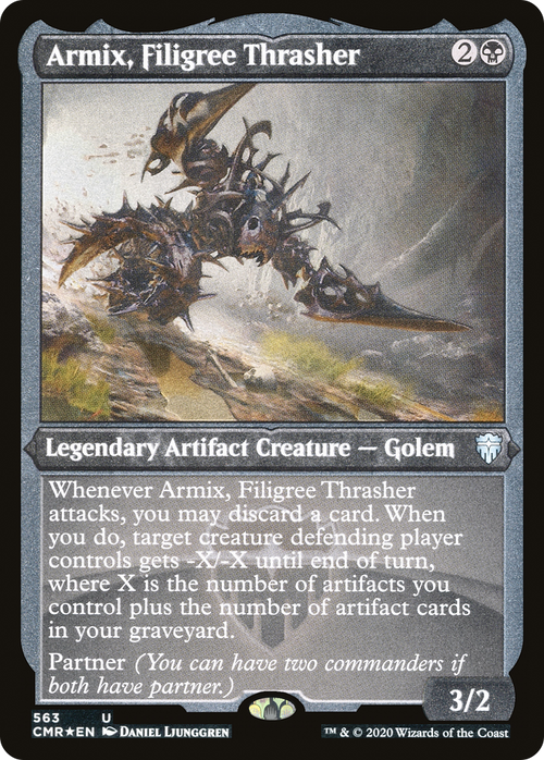 Armix, Filigree Thrasher (Foil Etched) (CMR-563) - Commander Legends Etched Foil