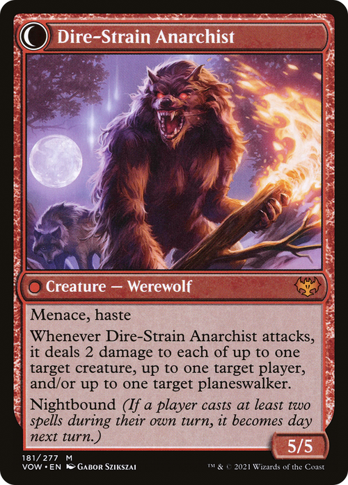Volatile Arsonist (VOW-181) - Innistrad: Crimson Vow: (Double Faced Transform) Foil