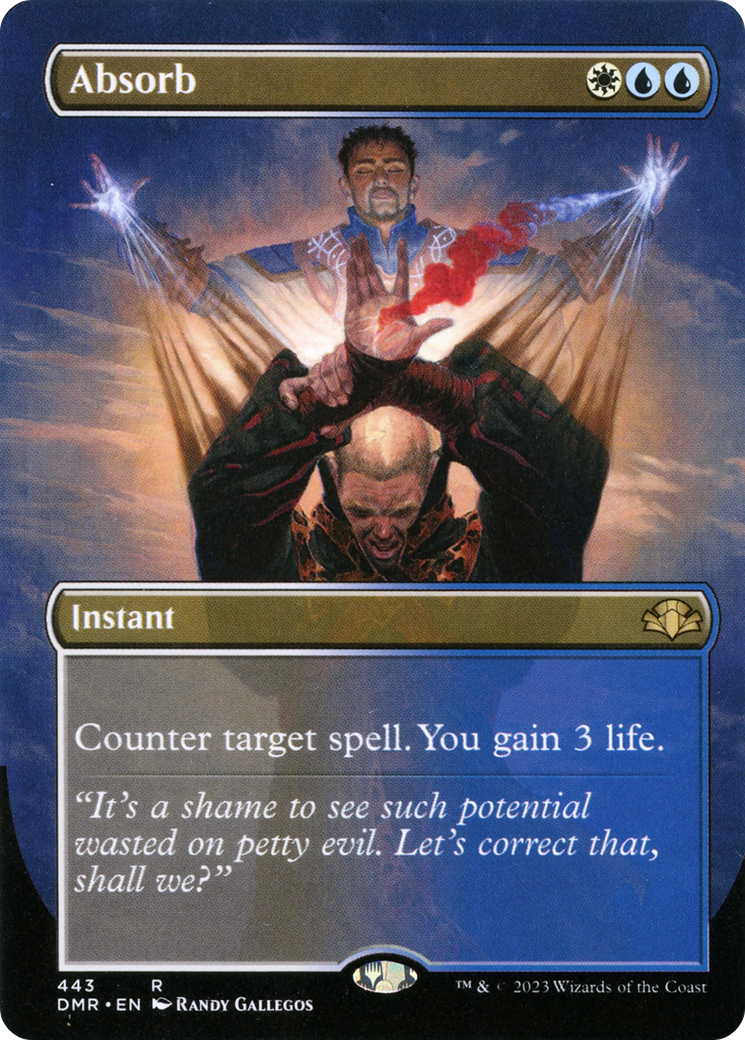 Absorb (Borderless) (DMR-443) - Dominaria Remastered Foil