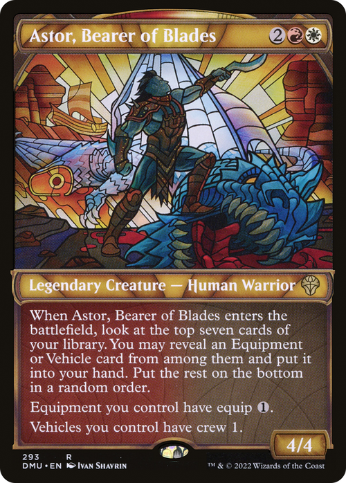 Astor, Bearer of Blades (Showcase) (DMU-293) - Dominaria United: (Showcase) Foil