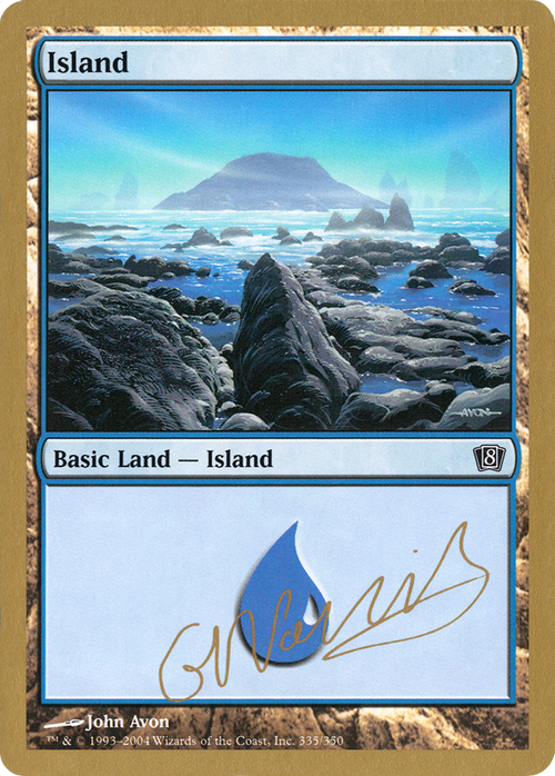 Island (335) - 2004 Gabriel Nassif (8ED) (WCD-GN335) - World Championship Decks 2004