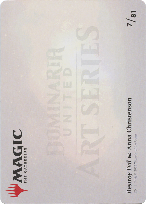 Destroy Evil // Destroy Evil (ADMU-007) - Dominaria United Art Series (Borderless)